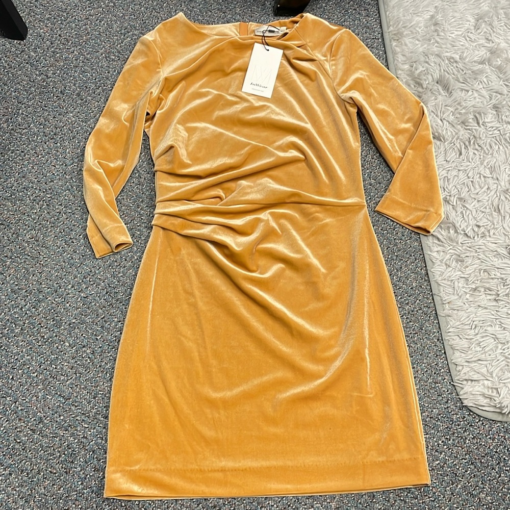 New InWear velvet rutched side stress
